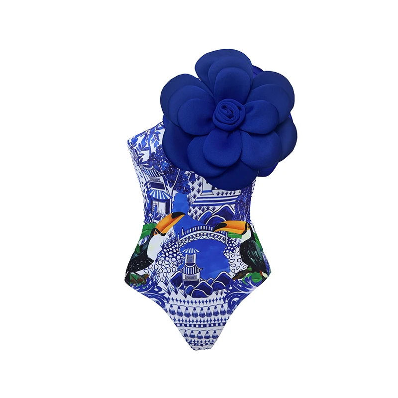ZAFUAZ 2024 Sexy 3 Piece Push Up Bikini Set Swimwear Skirt Women Vintage Ruffle High Waist Swimsuit Beach Summer Bath Suit Dres