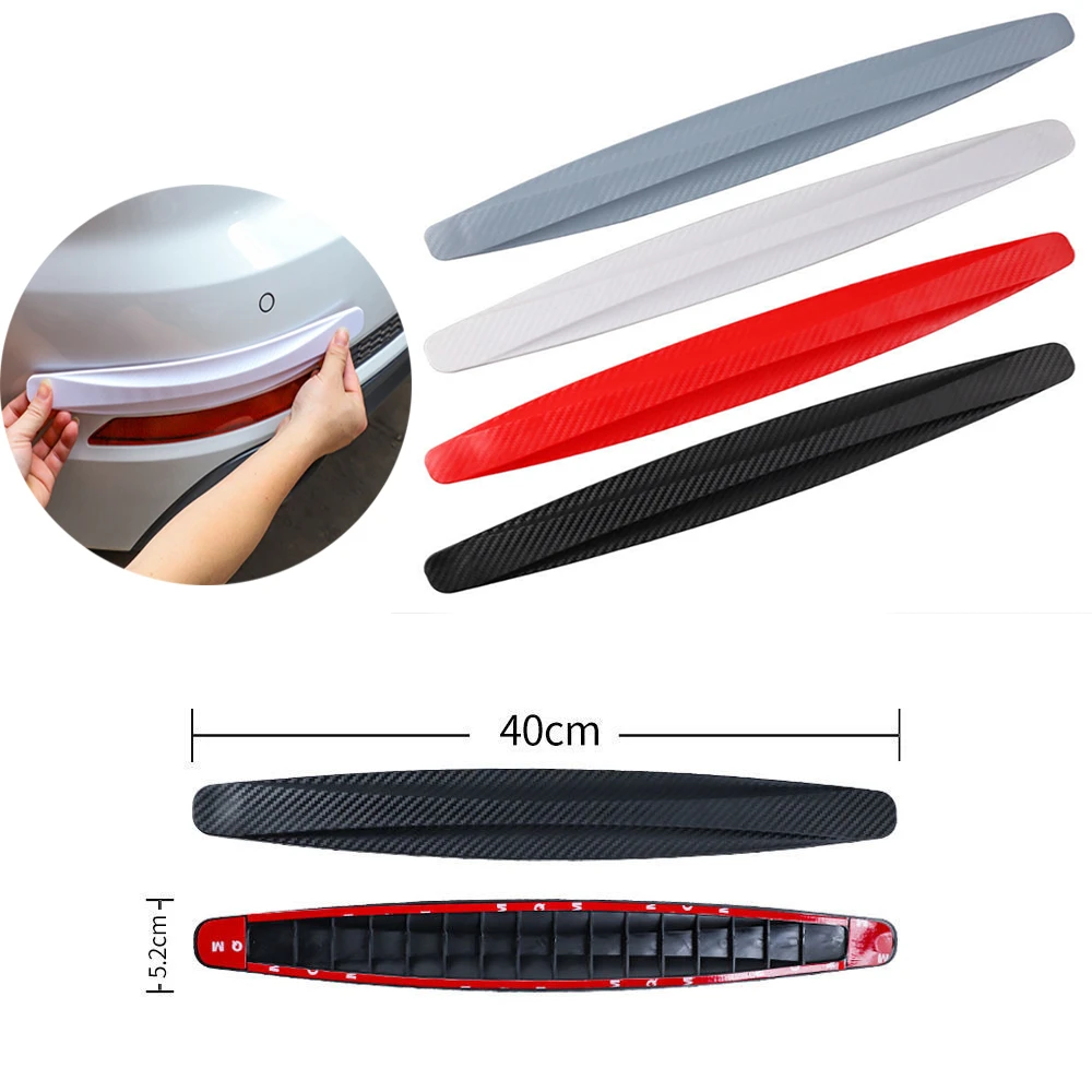 2pcs Car Bumper Protector Strip Guard Corner Protection Strips Anti