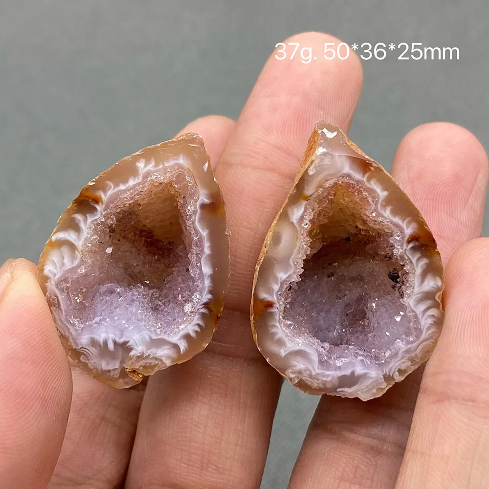 100% natural Brazilian agate cave cornucopia crystal gem ore specimen