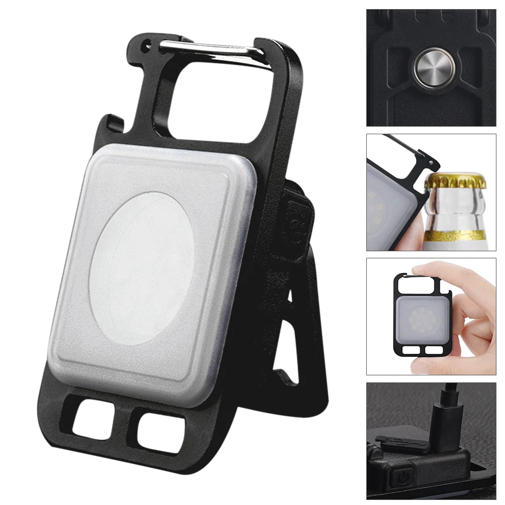 

Z50 Multifunctional Mini Glare COB Keychain Light USB Charging Emergency Lamps Strong Magnetic Repair Work Outdoor Camping Light