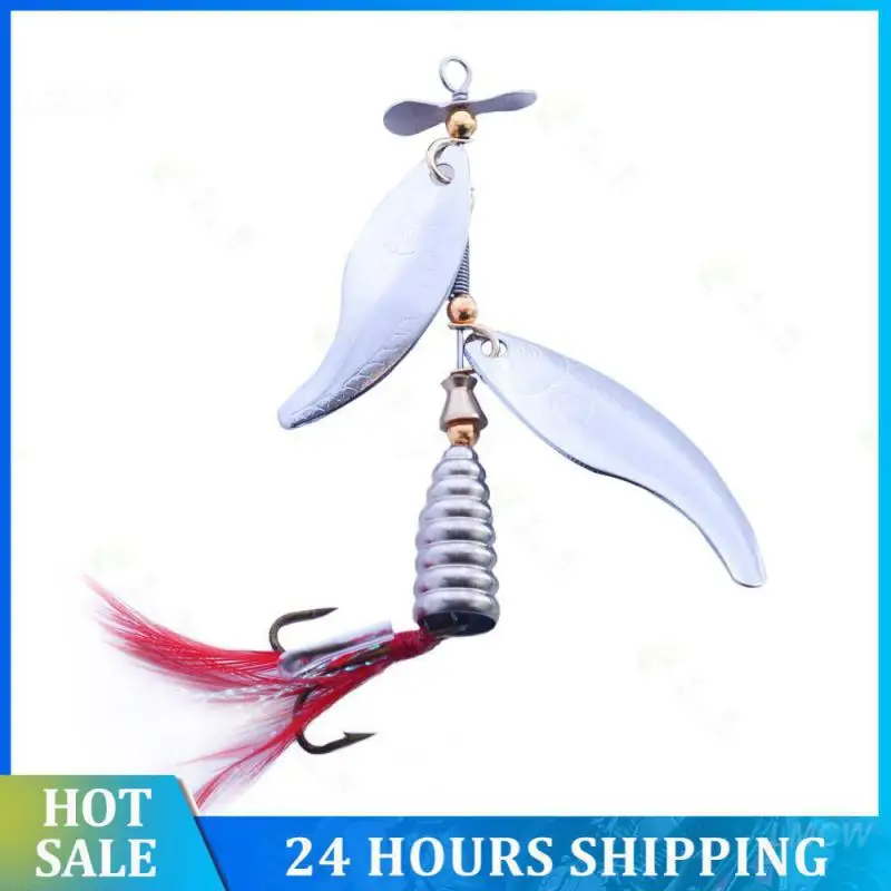 

Bionic Bait Double Composite Sequin Artificial Bait Fishing Gear Fake Bait Beak Perch Horse Mouth Sequin Luya Bait Three-hook