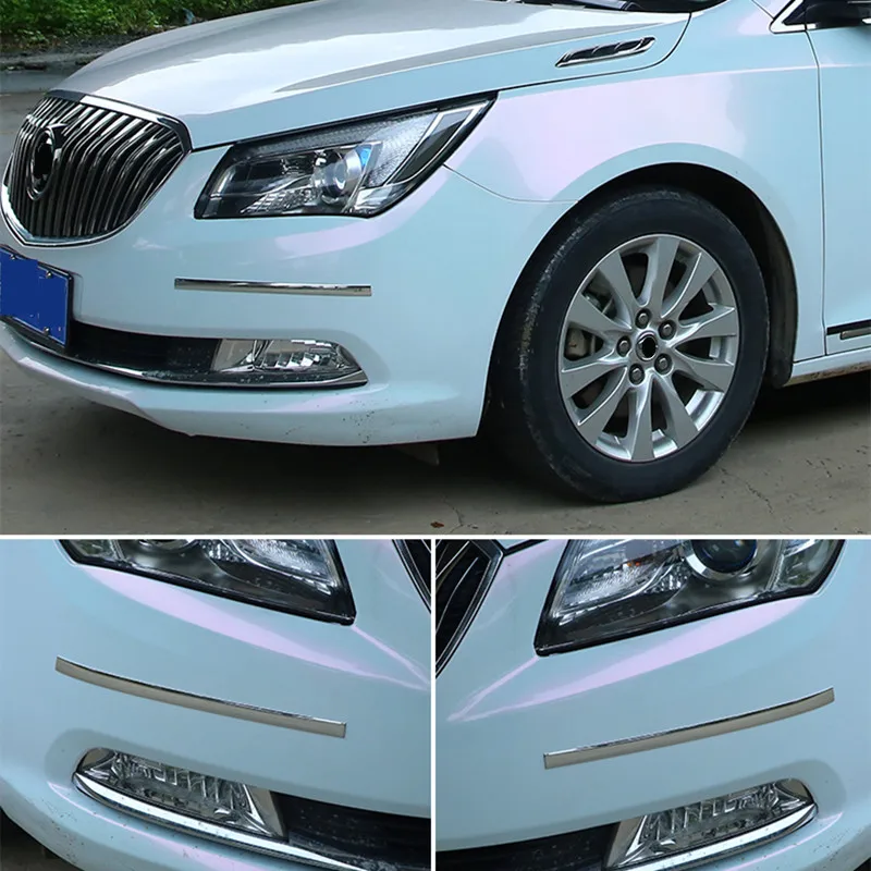 2CM/3CM Chrome Moulding Trim Car Door Protector Sticker Strip Bumper Grill Car Anti-Collision Tape Door Edge Guard Plate Sticker
