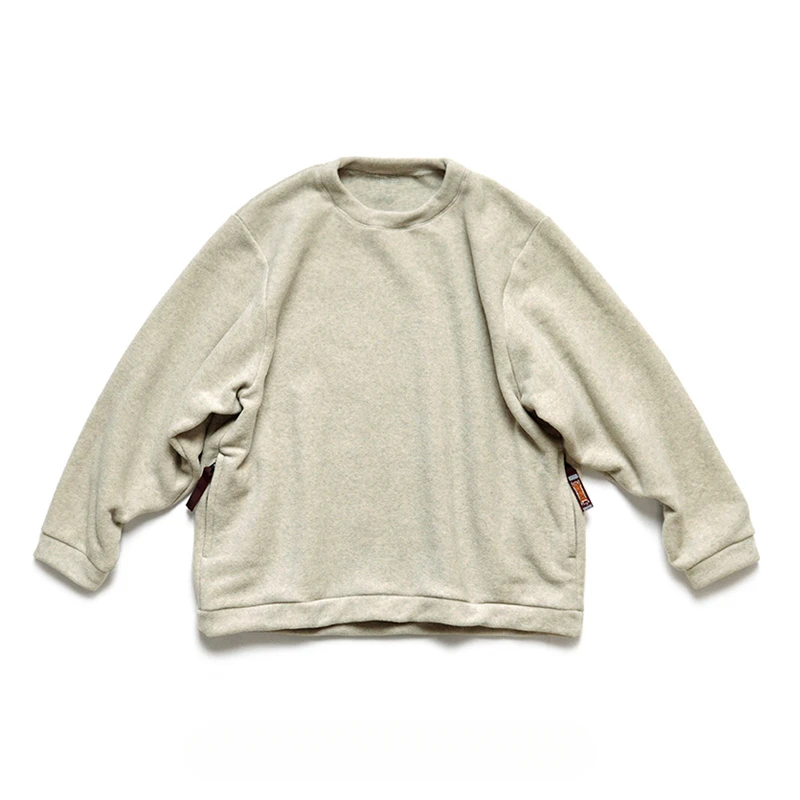 

spring/autumn Japanese casual loose fleece warm round neck pullover hoodie mens t shirts Korean Fashion Streetwear harajuku