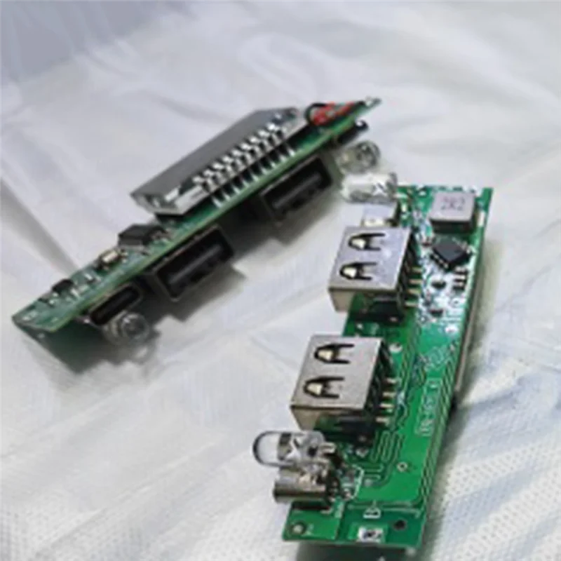 HOT Lithium Battery Charger Board LED Dual USB 5V 2.4A Circuit Board Micro/Type-C USB Power Bank 18650 Charging Module
