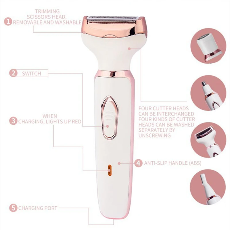 Multi functional lady hair repair device USB charging travel can carry eyebrow armpit hair bestie giftcare small home appliances BEST SELLERS