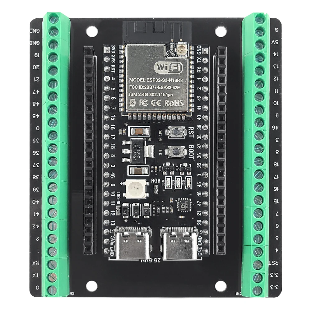 รูปสินค้า บอร์ดพัฒนา ESP32-S3 พร้อมชุดอะแดปเตอร์ 2.4G WiFi BT