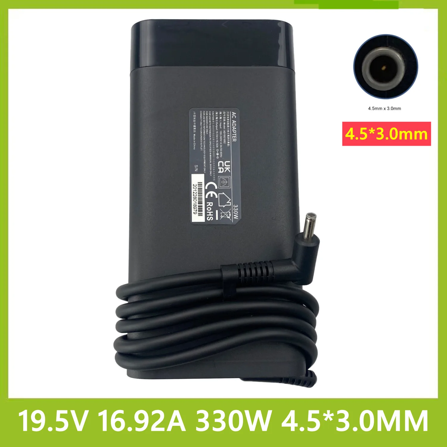 Adattatore Ca Per Laptop Da Gioco 19.5V 16.92A Adp-330Bb Bf 330W Caricabatterie Per Hp Omen 6 Pro Omen 7 Plus 17-Ck 17T-Ck Tpc-Da60 Tpn-Q266