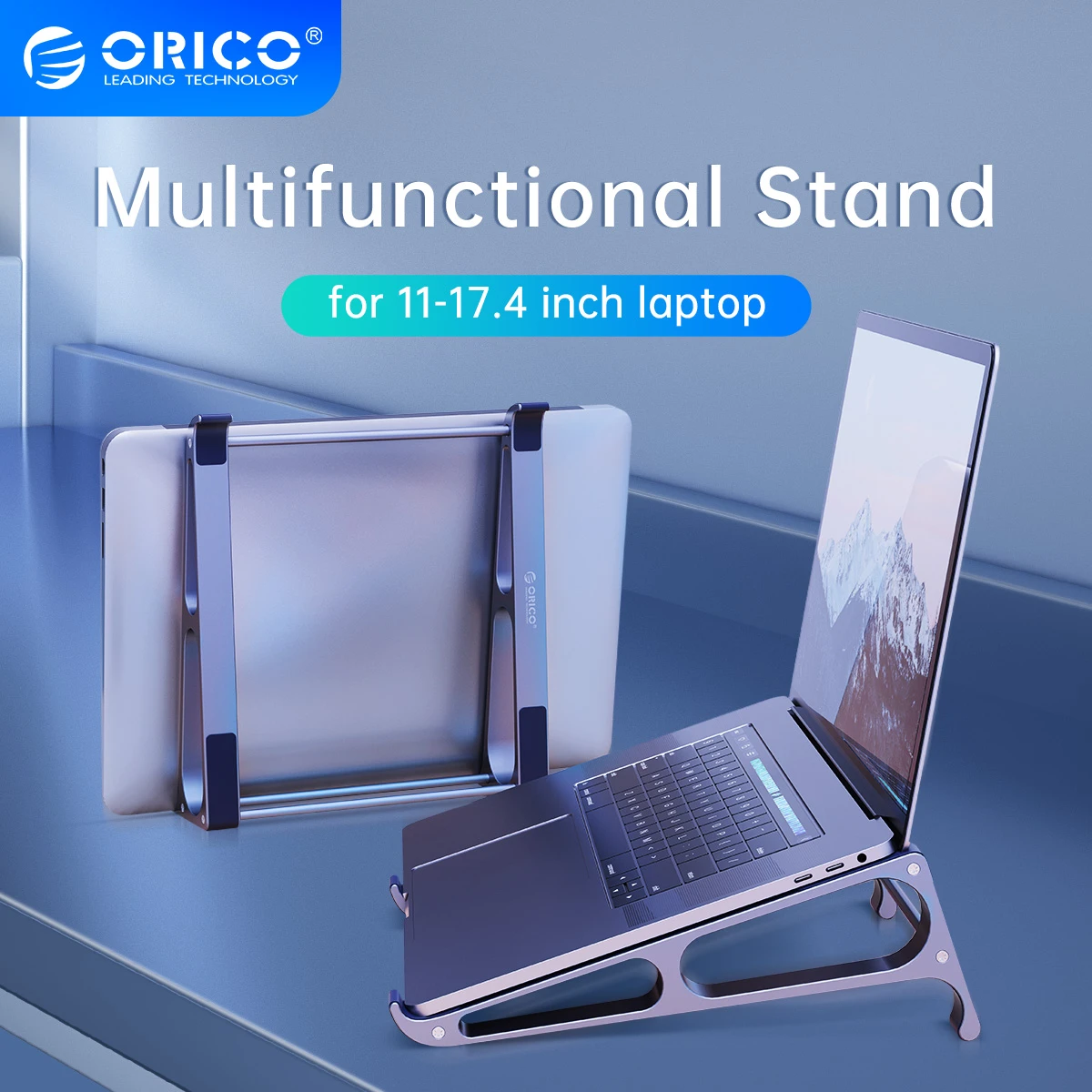 Orico Aluminium Laptop Stand Riser Portable Detachable Computer Stand