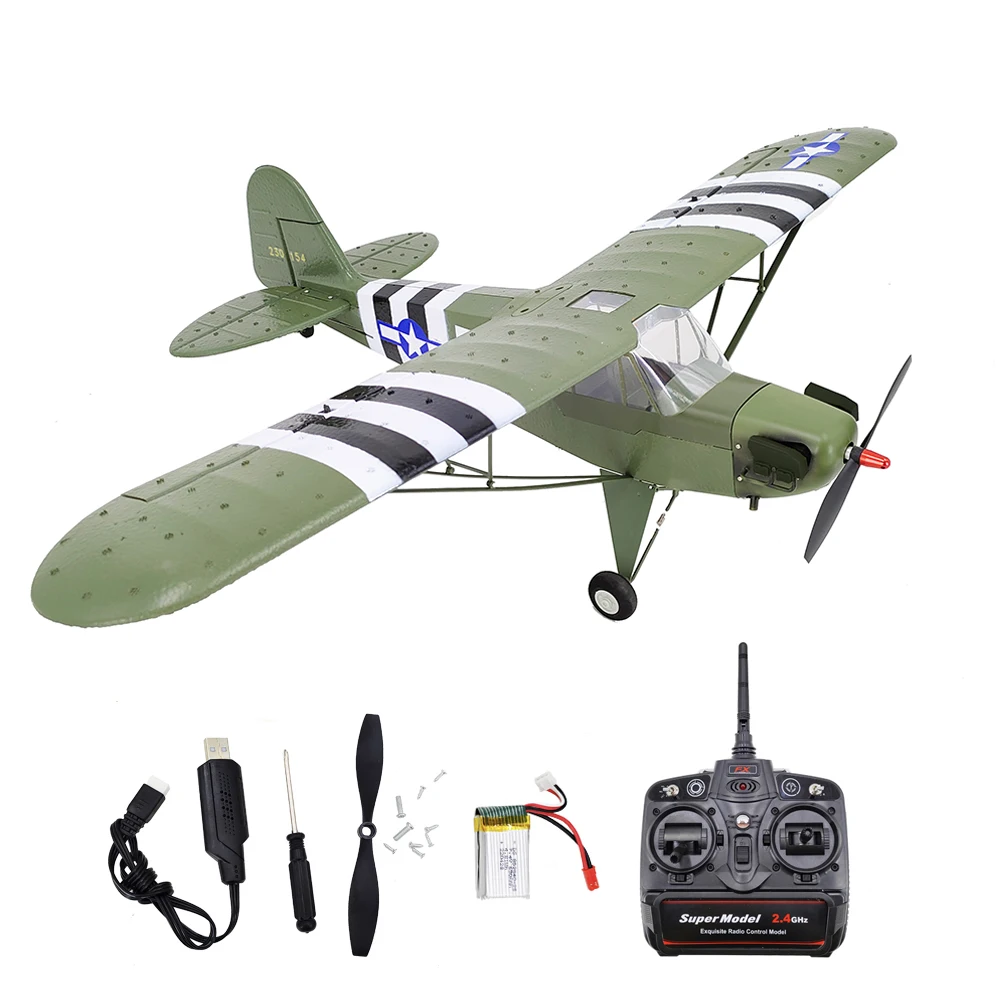 J3 CUB Military Aircraft RC Model Rc Planes 2.4G Radio Control
