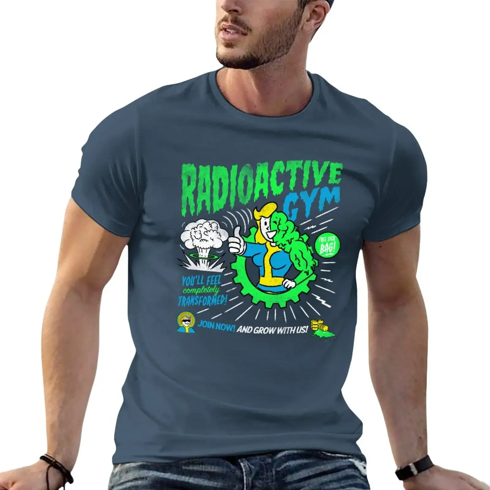 

Radioactive Gym T-Shirt hippie clothes Blouse plain t shirts men