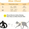 Reflective Cat Harness and Leash Set, Soft Mesh Vest, Polyester, Hand Wash Only, Escape-Proof Design, Safe Outdoor Walking, Suitable for Kittens, S/M Sizes Available 2