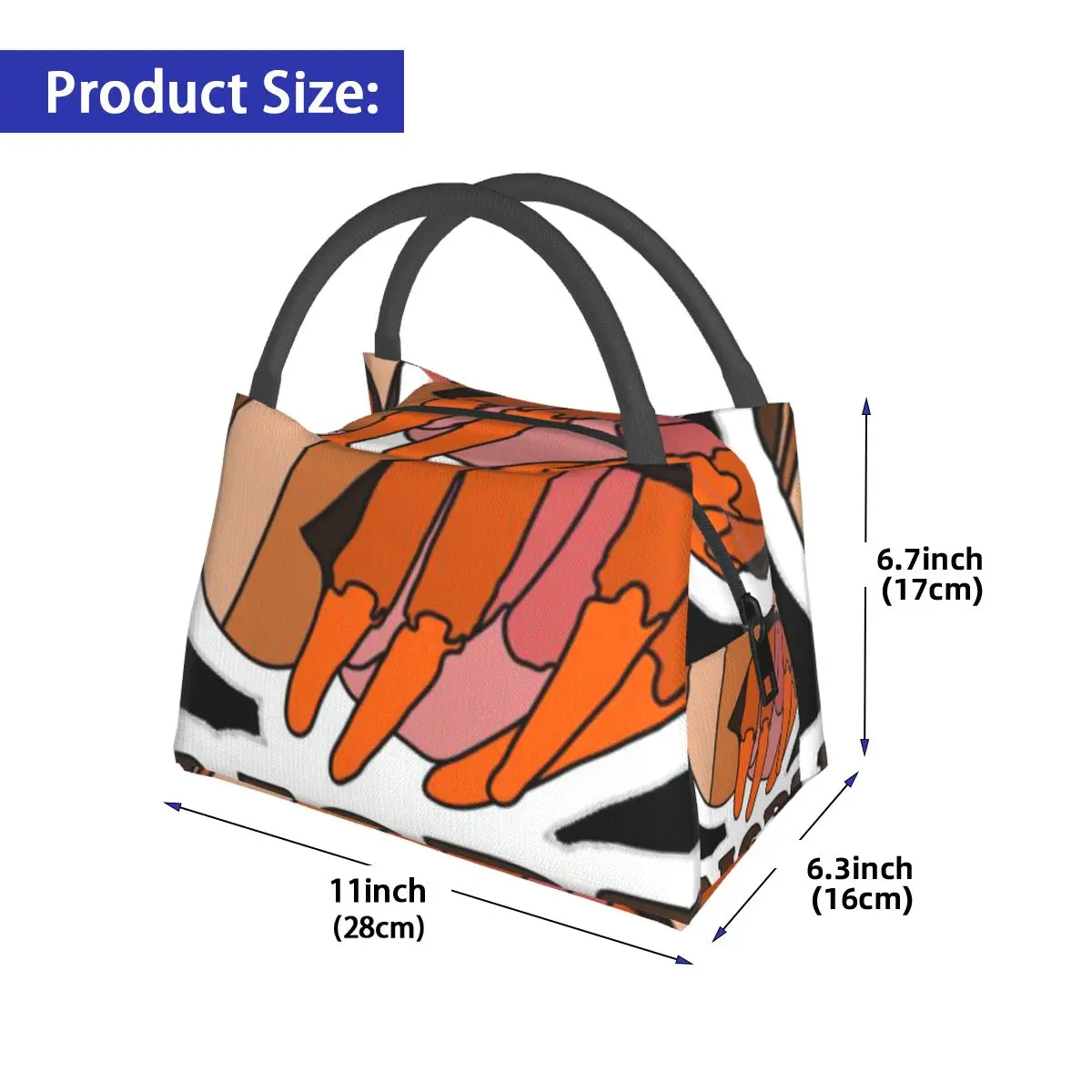 Nope Not Today Hermit Crab Portable insulation bag for Cooler Thermal Food Office Pinic Container
