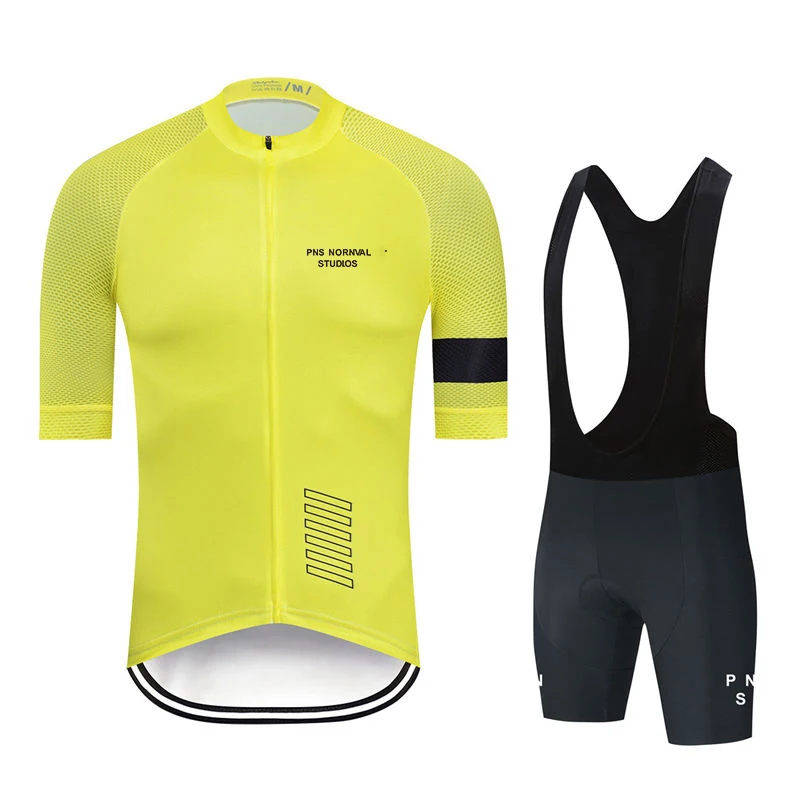 New Pro Team Cycling Jersey Set Men's Pns Summer Bike Mountain Uniform Ropa Ciclismo Maillot Hombre Bicycle Clothing Suit
