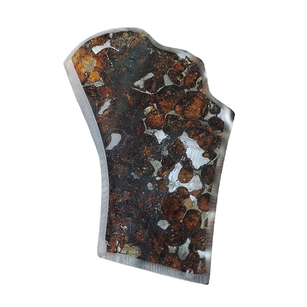 

25.3g SERICHO Pallasite Olive Meteorite Slices Natural Meteorite Material Olive Meteorite Specimens - From Kenya - QA283