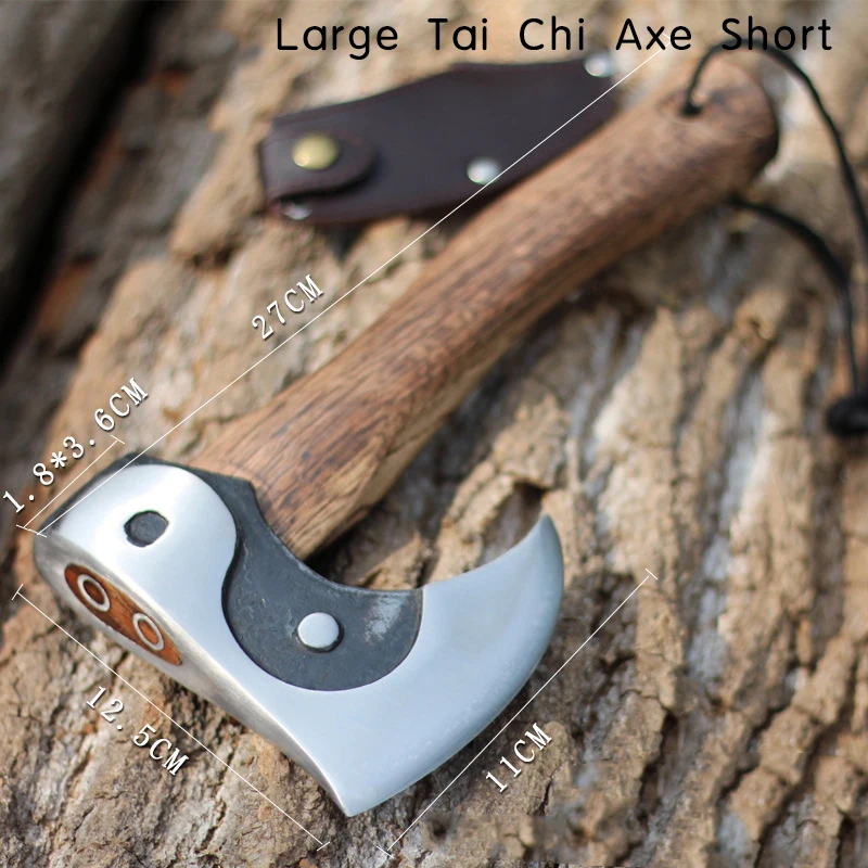 Tai Chi Bagua Axe Outdoor Gardening Camping Play Forging Shape Emergency Consumption Jungle Logging Woodcutting Axe 4