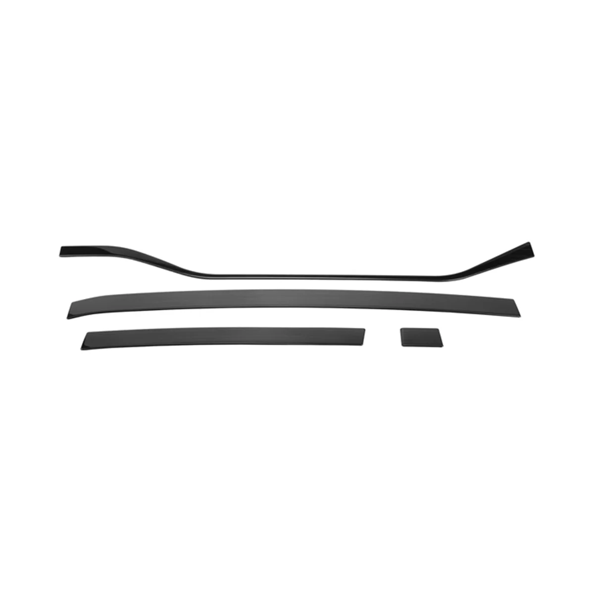 

Декоративные полосы для центральной консоли автомобильной приборной панели, декоративные аксессуары для VW T-Roc 2017-2022, черный
