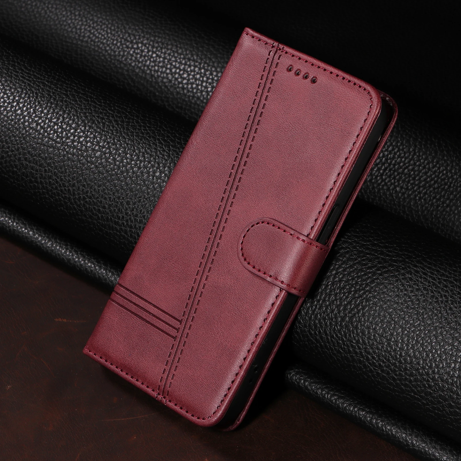 Magnetic Wallet Flip Leather Shockproof Phone Cover