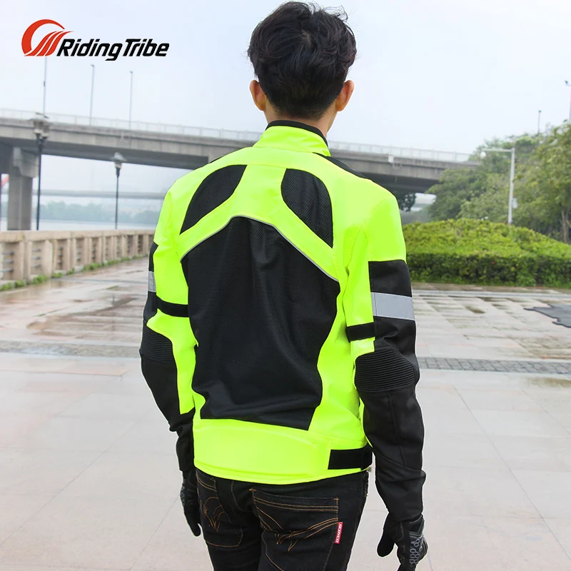 Motorcycle Riding Reflective Safety Jacket Motorbike Breathable Racing Cycling Safety Jacket