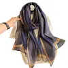 2024 Solid Silk wool scarf for Women Shawls Scarves Summer Lady Hijab Winter Fashion Warm Long Bandana Foulard Pashmina Poncho 1