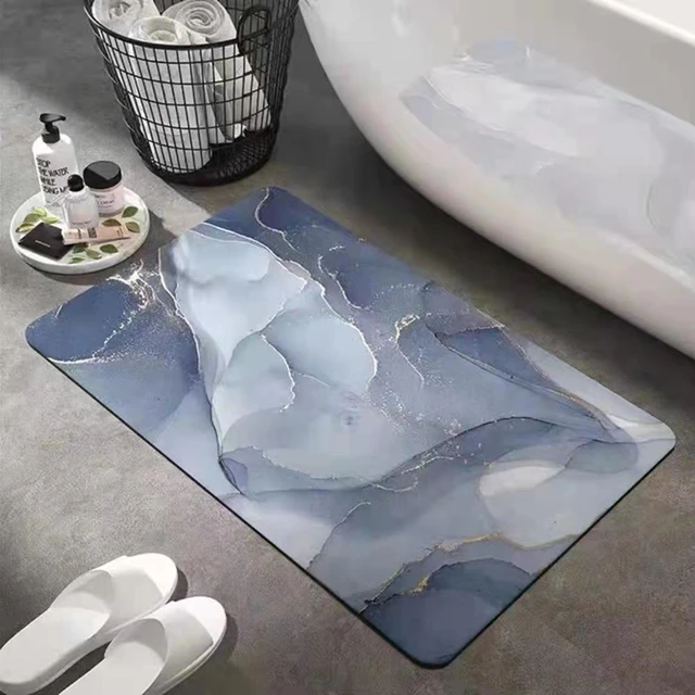 Super Absorbent Bath Mat, Quick-drying Bathroom Mats, Super Absorbent  Living Room Floor Mat , Rubber Non-slip Bottom, Easy to Clean Bathroom  Rugs