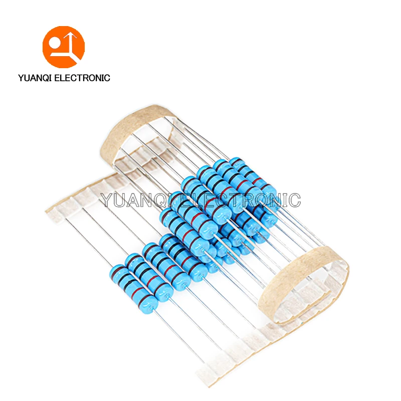 Metal Film Resistor 20pcs 2W Metal Film Resistor 1% 1R-2.2M 0.1 0.22 15 150 200 240 300 510 680 1K 1.5K 2.4K 7.5K 10K 33K 220K 330K 680K 1M ohms