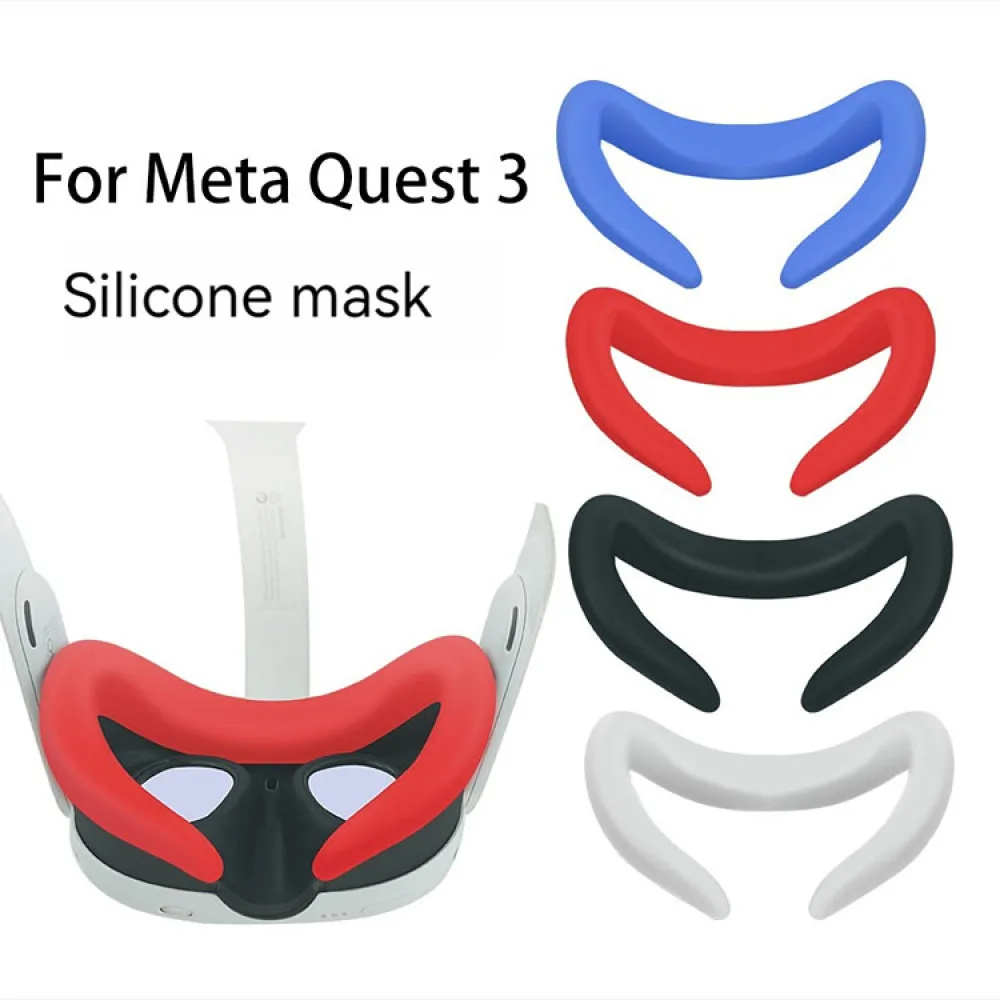 

Silicone Mask Cover Face Pad For Meta Quest 3 Face Cushion Protective Cover Eye Pad For Quest 3 VR Accessories Parts