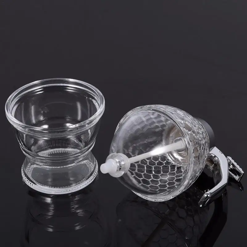 New Acrylic Honey Dispenser Honey Drain Container Pot Anti-drip Beehoney Jar Bee Drip Kettle Cup Kitchen Storage Tool