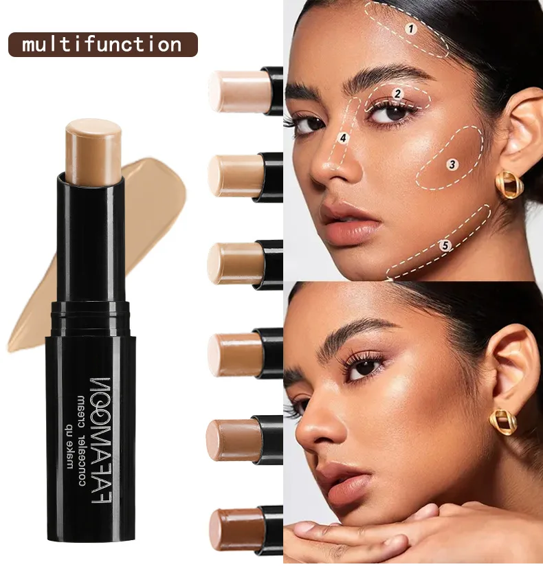 Description Picture 4 of itemFace Foundation Concealer Stick Face Bronzer Contouring Make Up Base Foundation Cream Matte High Coverage Dark Circle Cosmetics