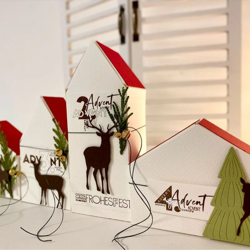 돼지 공예 금속 절단 다이 컷 다이 금형 새로운 3D 하우스 박스 시리즈 스크랩북 종이 공예 칼 금형 블레이드 펀치 스텐실 다이