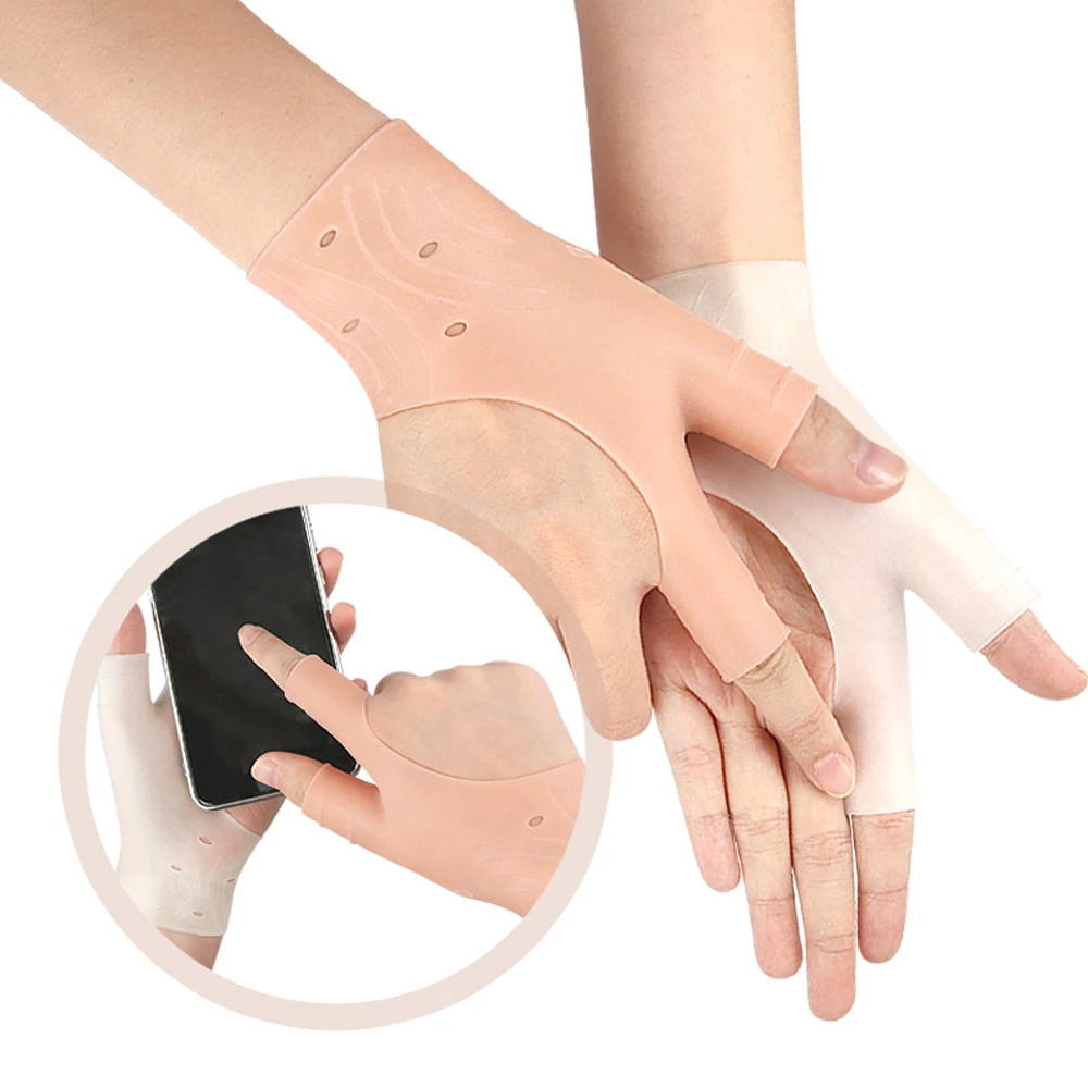 1PCS Gel Wrist Thumb Support Braces Unisex Wrist Hand Thumb Gloves Soft Waterproof Left and Right Hand Compression Sleeve