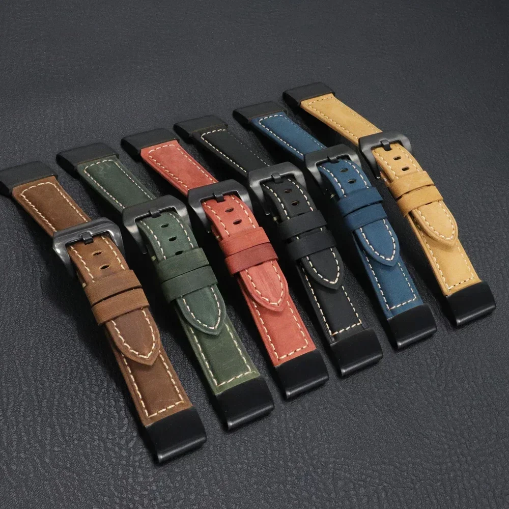 Genuine Leather QuickFit Watchband Strap - Premium 26mm/22mm