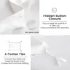 Simple&Opulence 100% Eucalyptus Lyocell Tencel Duvet Cover Set   Cooling Breathable Duvet Cover Soft Silky, Luxury Bedding Set 5