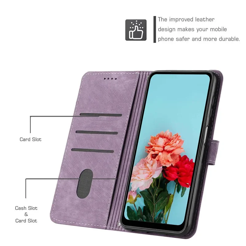 Luxury Magnetic Leather Wallet Case - Shockproof Flip Cover