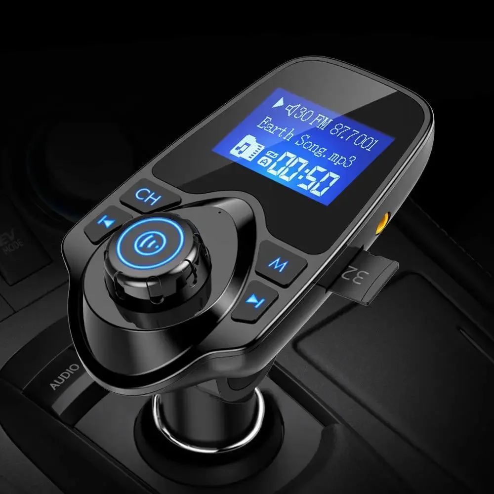 Popular T11 Car Bluetooth MP3 Player FM Broadcasting Car Charging Device With Hands-Free Function MP4/MP5 Player For Vehicles