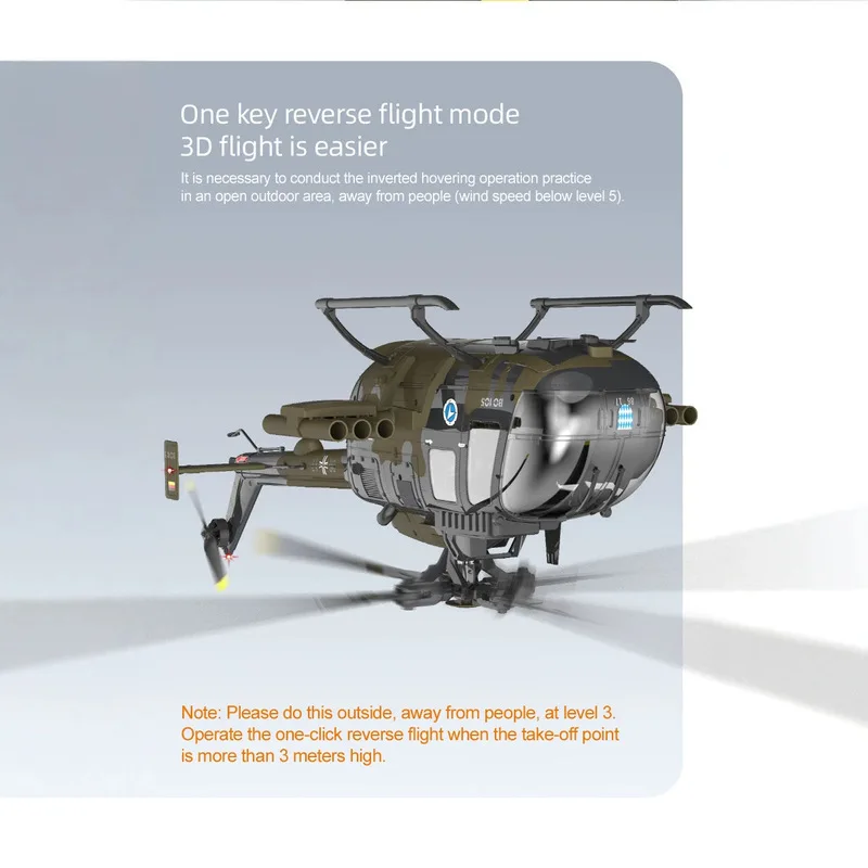 RC ERA 1:25 Remote Control Helicopter C180 Dual Brushless Simulation Helicopter BO105 One-Key Inverted Flight Optical Flow Lidar - 4