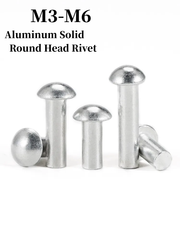 M3M4M5M6AluminumSolidRoundHeadRivetAlloySelfpluggingRivet