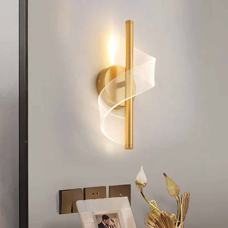 

Modern LED Wall Lamp Indoor Lighting For Home Bedroom Bedside Living Room Corridor Stairs Decoration Internal Wall Sconce