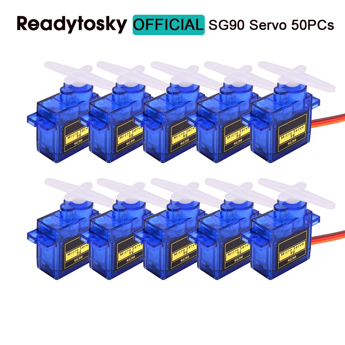 

50PCs/Lot New SG90 SG 90 9G Mini Micro Servo for RC 250 450 Helicopter Airplane RC Car Vehicle Boat Models