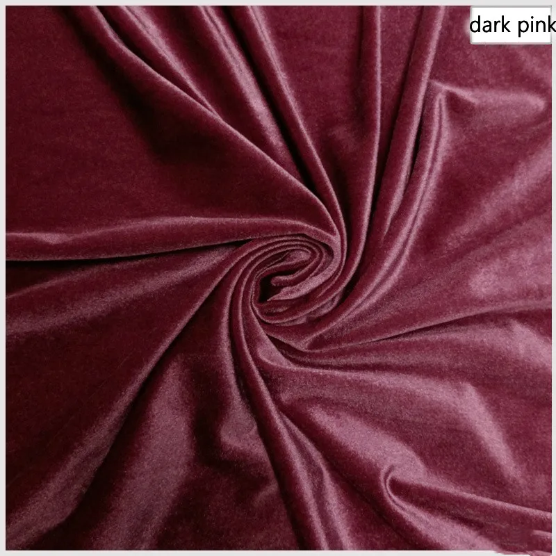 Dark Red Velvet Fabric by the Yard Lux Red Velour Fabric With 