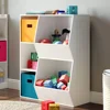 Toy Storage Organizer and Bookcase with Cubbies and Veggie Storage Bins for Home Organization Bookshelf and Containers 3
