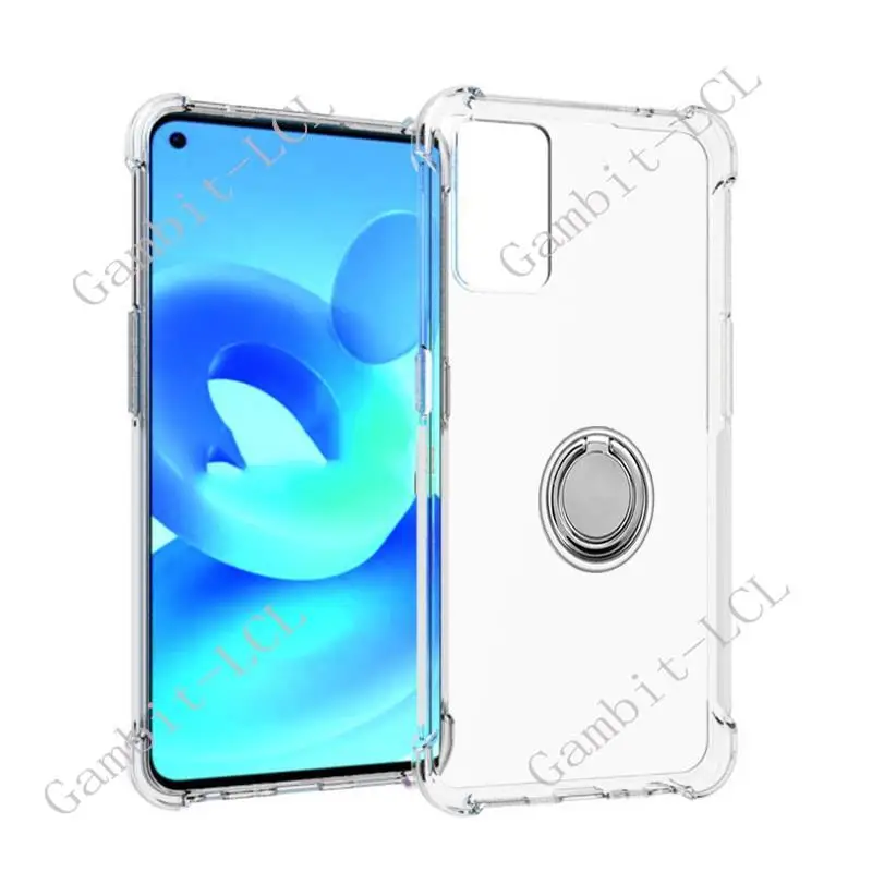 Sleek and Soft Back Ring Holder Phone Case with Bracket