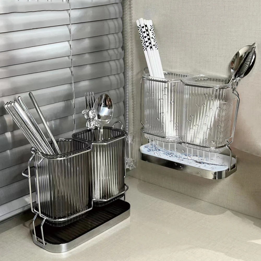 BOOSINY 304 Stainless Steel Dish Drying Rack, 2 Tier Large Dish Rack and  Drainboard Set with Utensil Holder, Cup Holder and Di - AliExpress