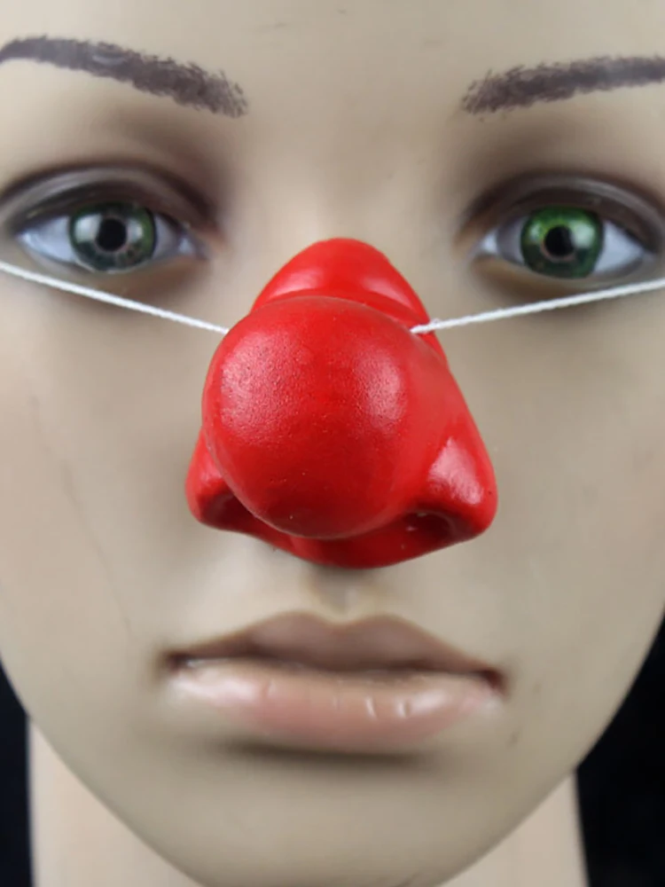 1PC Clown Red Nose Honking Party Supplies Clown Nose for Carnival Cosplay Christmas Masquerade