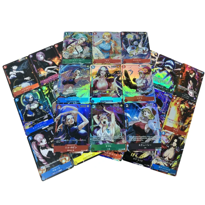 

One PIiece открытки OPCG Luffy Nami Nico Robin Boa Hancock Yamato аниме персонажи игры Коллекция Цветные флэш-карты DIY игрушки подарок