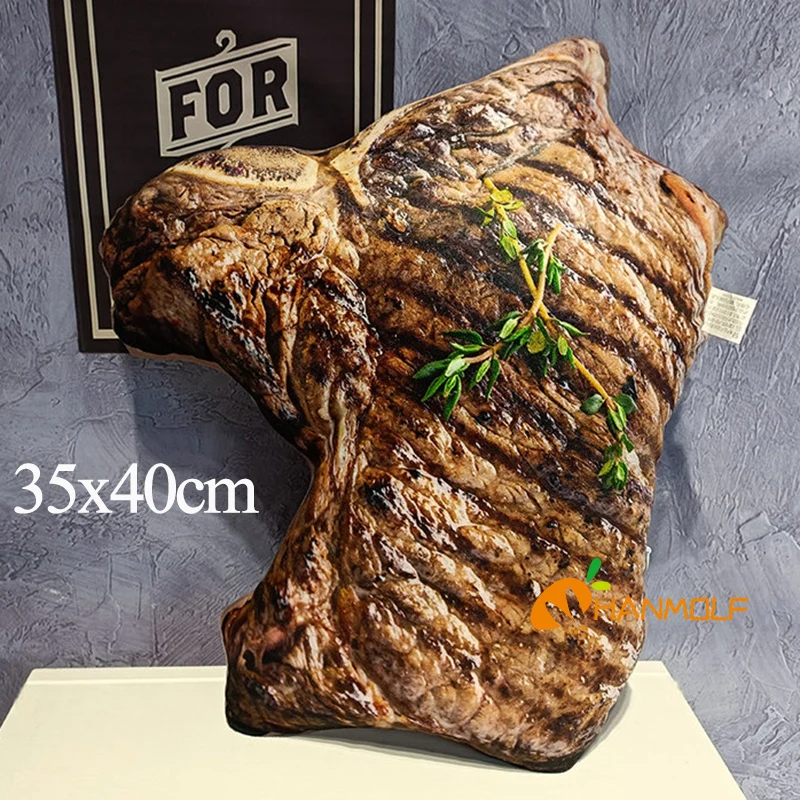 인조 인쇄 봉제 식품 베개, 중국 식품 랍스터, 맥주, 함부르크, 쇠고기, 돼지, 로스트 오리, 소파 의자 장식 베개