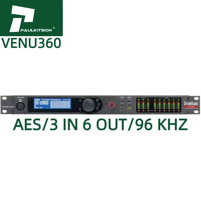 폴키슨 오디오 프로세서 VENU360 드라이브랙 프로페셔널 오디오 프로세서 AES 3입력 6출력 프로세서 오디오 음향 장비