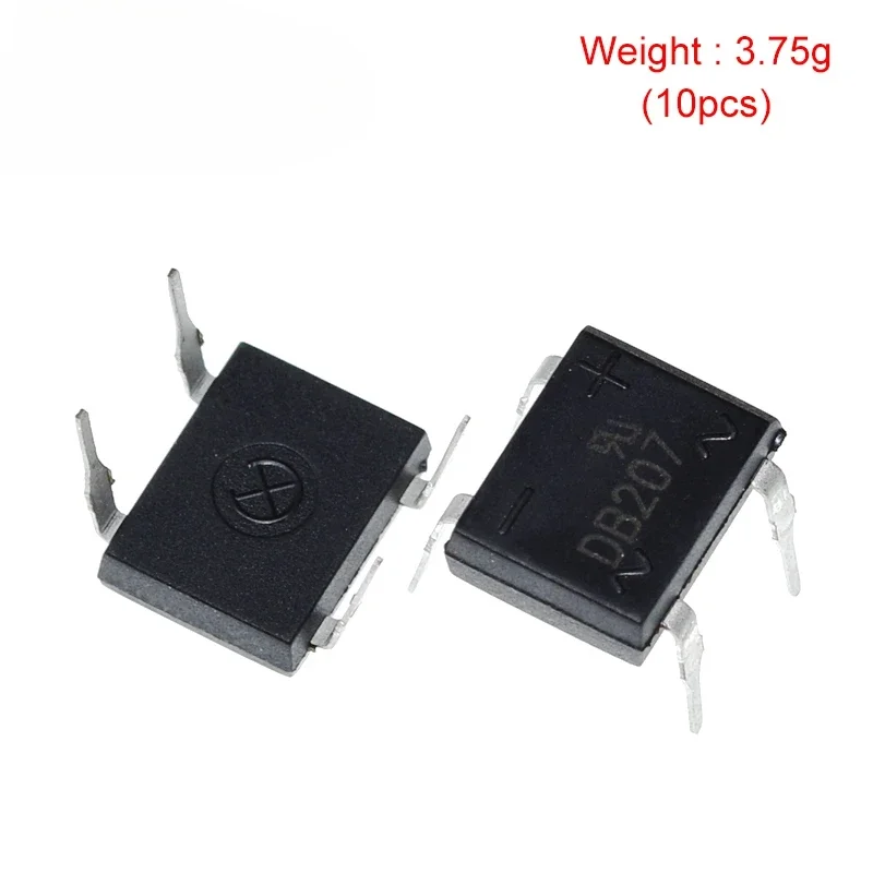 diode bridge retifica DB207 DIP-4 DB207S DIP4 2A 1000V power diode rectifier 1000v electronic components 20pcs