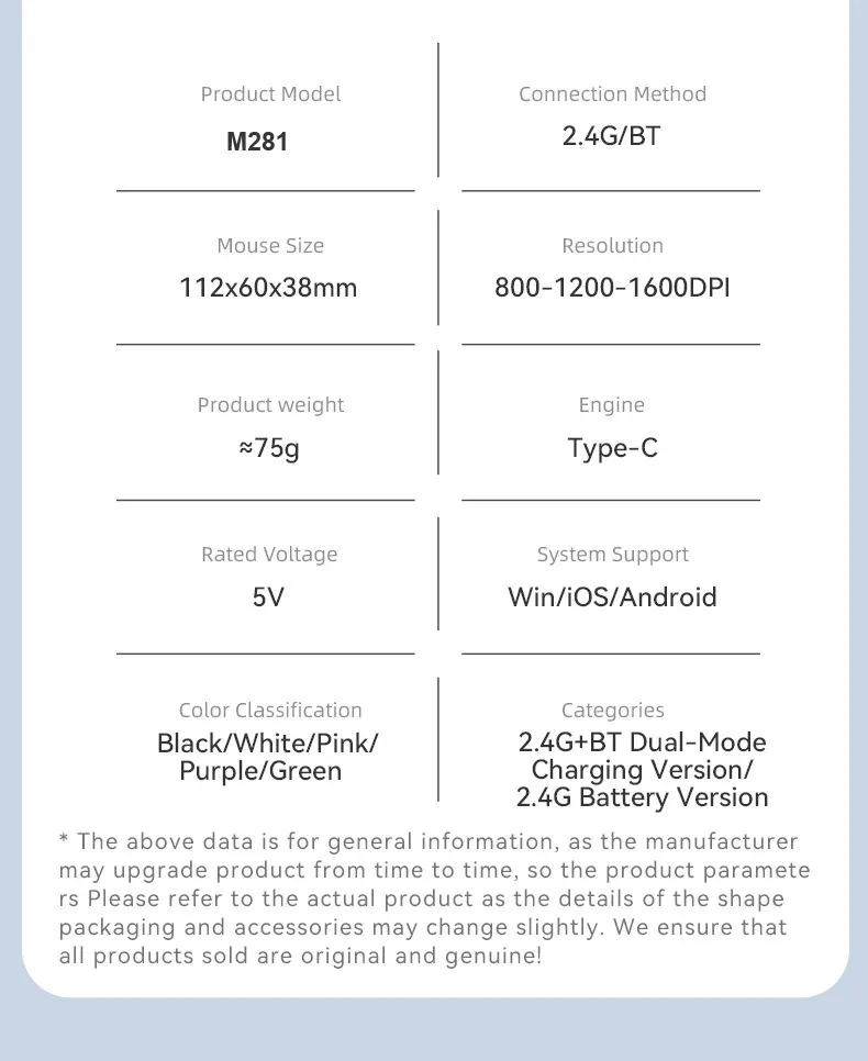 Wireless Gamer Mouse Bluetooth 2.4G Dual Mode Wireless Mouse Rechargeable Ergonomic 1600DPI Gaming Mice for PC Macbook Laptop