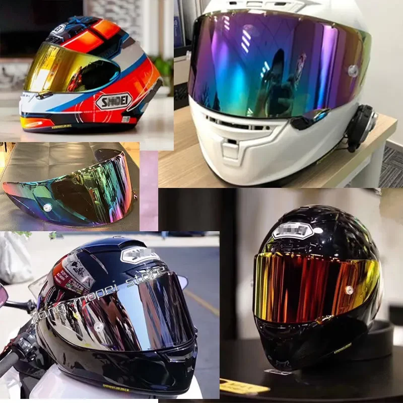Visiere Per Lente Per Casco Shoei Gt-Air Neotec Gt Air Casco Di Seconda Generazione Lenti Elettrodeposte In Oro E Argento