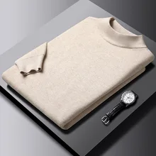 

2022 winter new men's cashmere turtleneck sweater classic oversized knitted sweater